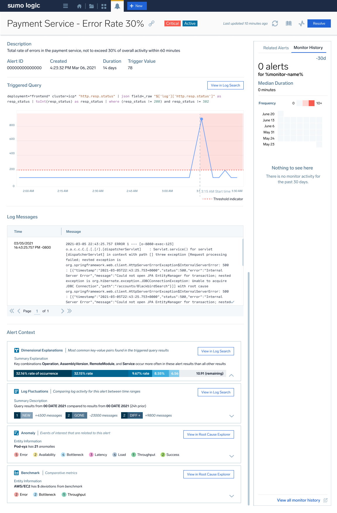 Live implementation example