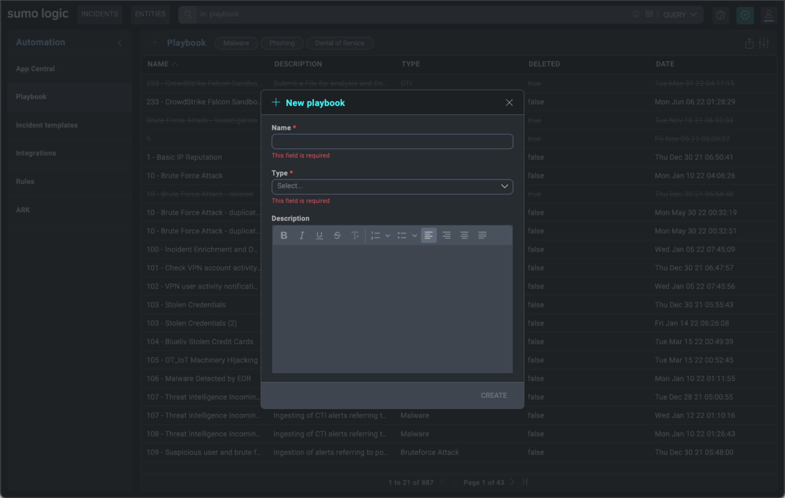 Automation product interface